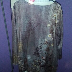 Elegant Floral Long Sleeve Top